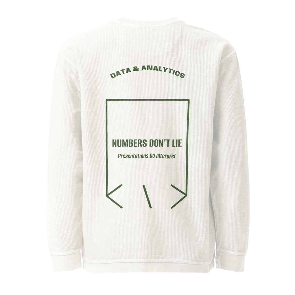 Numbers Don't Lie — Ivory Green back mockup
