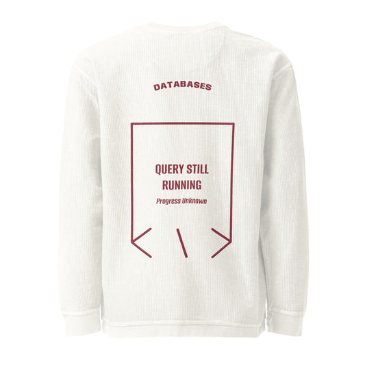Query Still Running — secondary back mockup