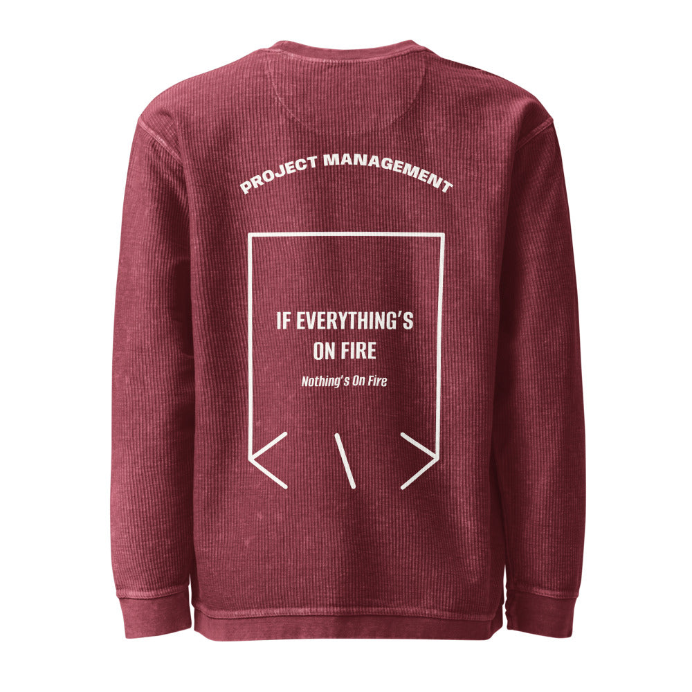 If Everything’s On Fire — Maroon Ivory back mockup