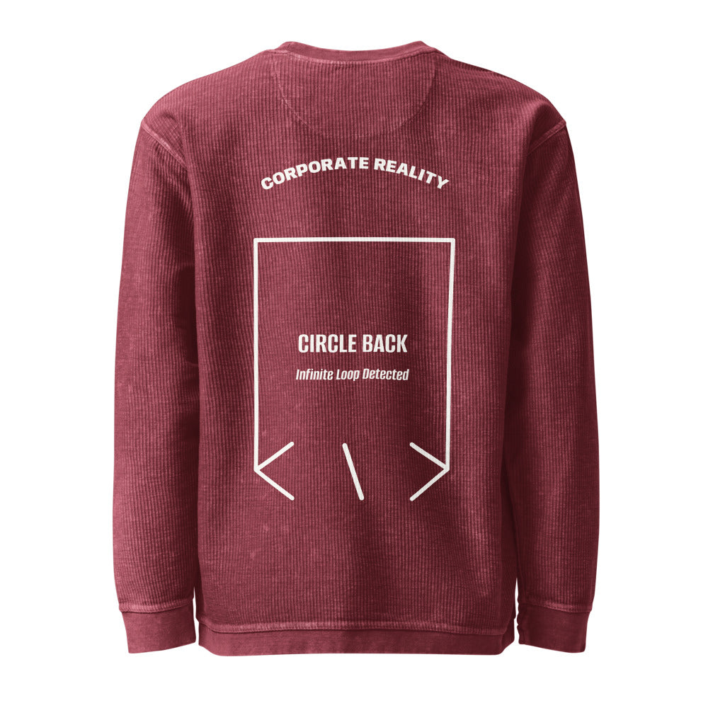 Circle Back — Maroon Ivory back mockup