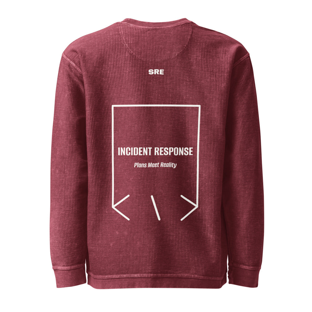 Incident Response — Maroon Ivory back mockup