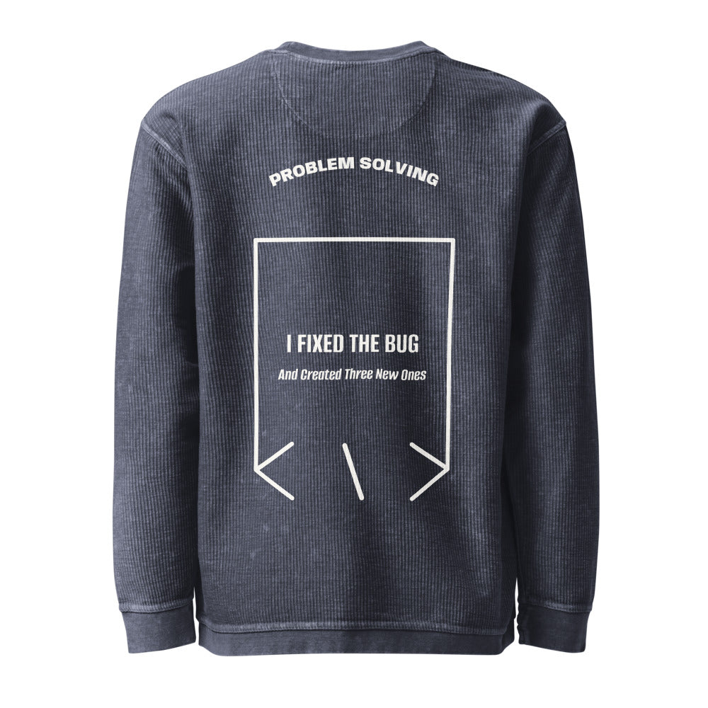 I Fixed The Bug — Navy Ivory back mockup