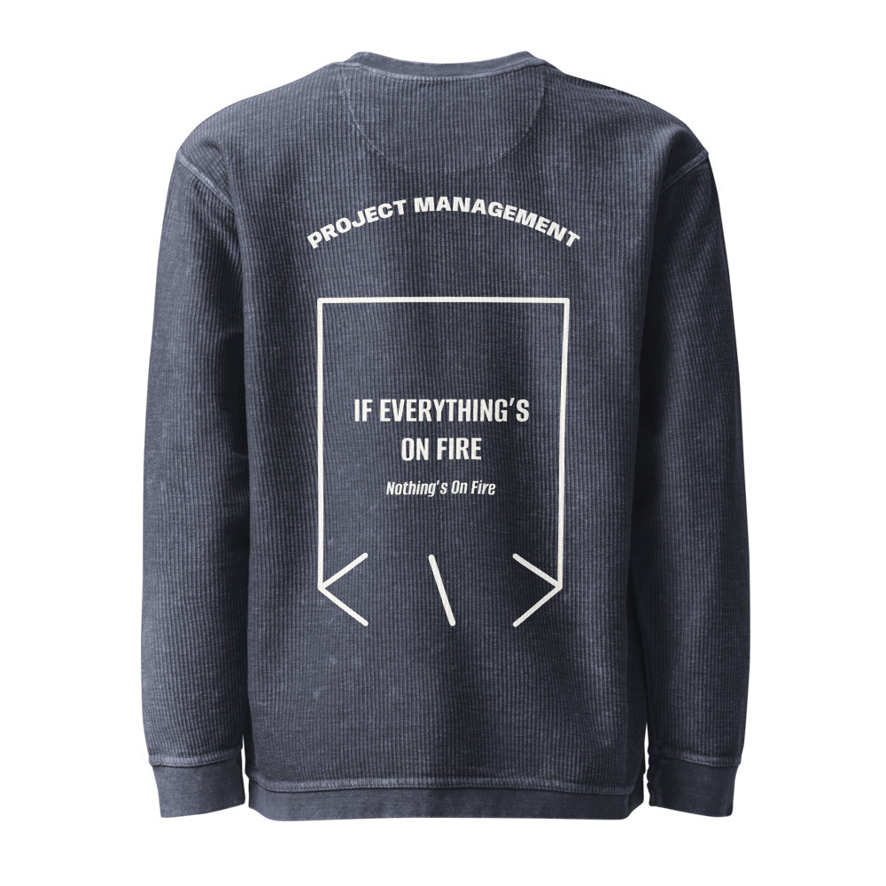 If Everything’s On Fire — Navy Ivory back mockup