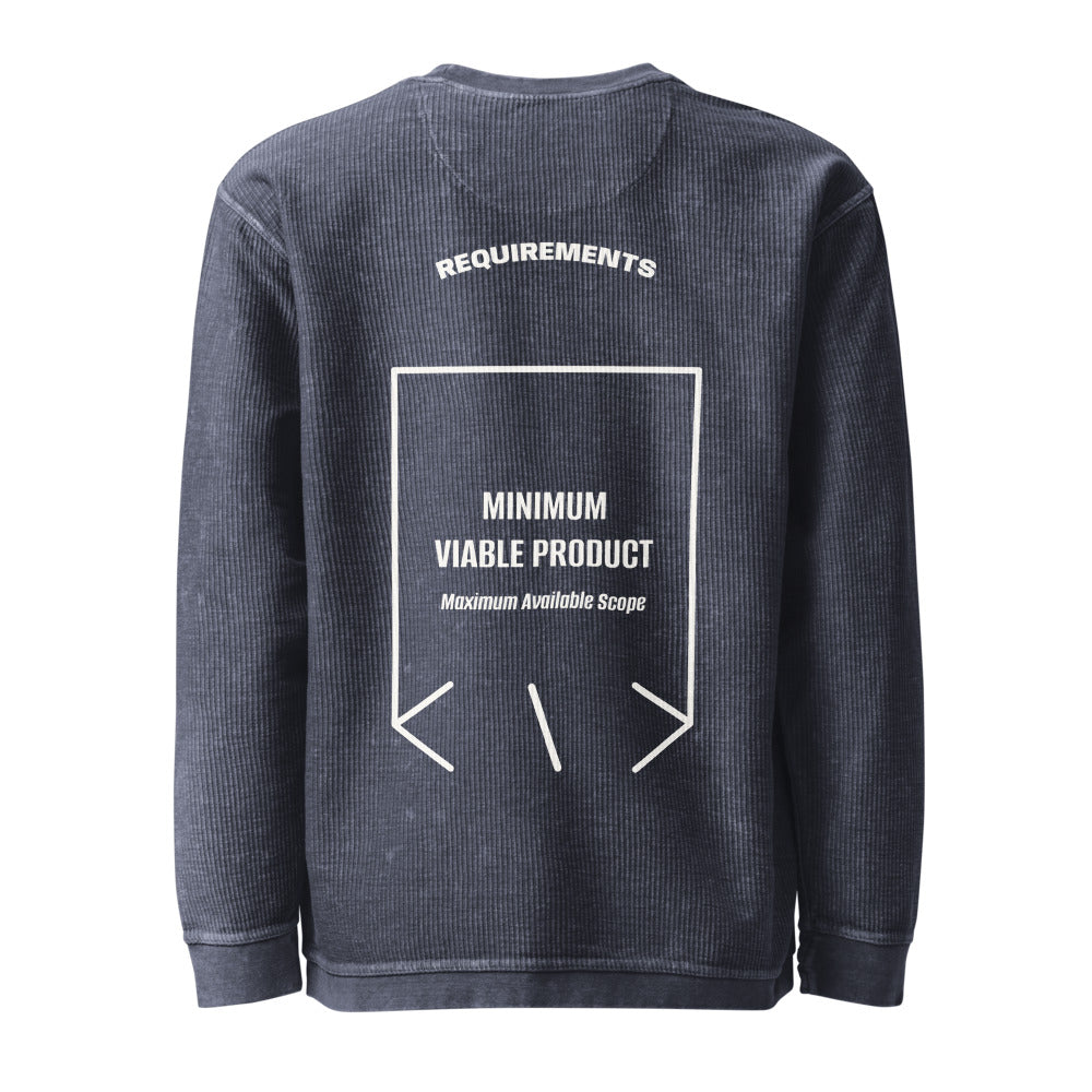 Minimum Viable Product — Navy Ivory back mockup