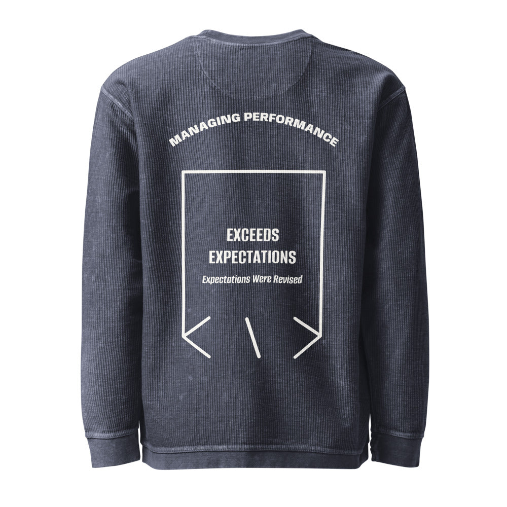 Exceeds Expectations — Navy Ivory back mockup