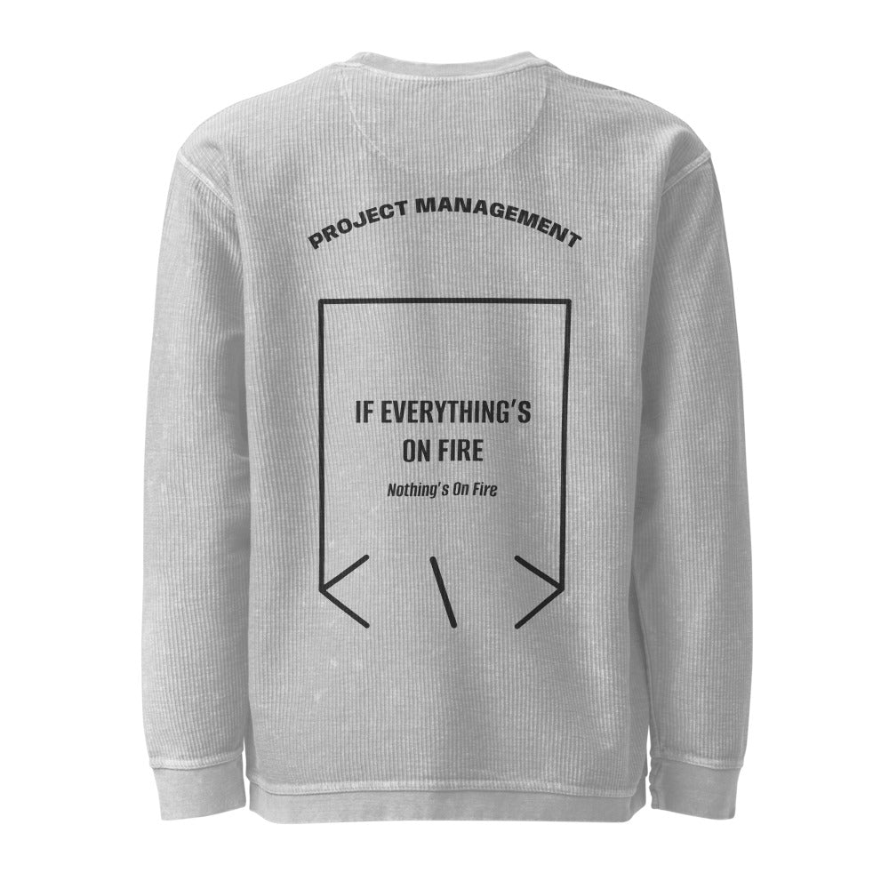 If Everything’s On Fire — Silver Black back mockup