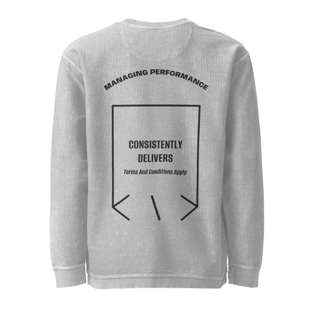 Consistently Delivers — Silver Black back mockup