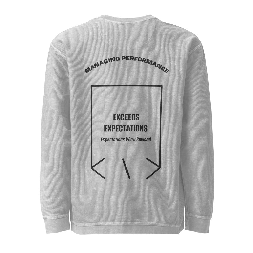 Exceeds Expectations — Silver Black back mockup