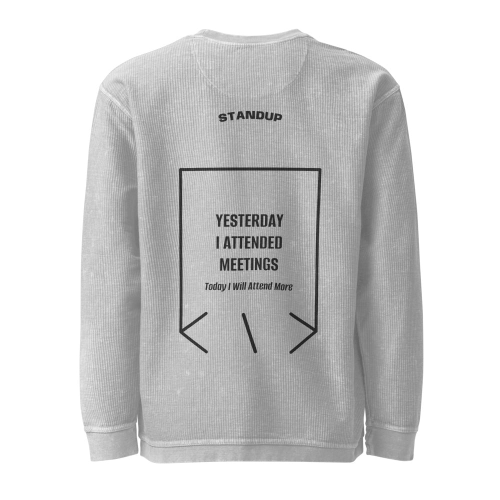 Yesterday I Attended Meetings — secondary back mockup