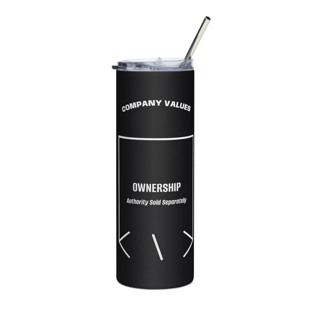 Ownership — Black White back mockup (20 oz)