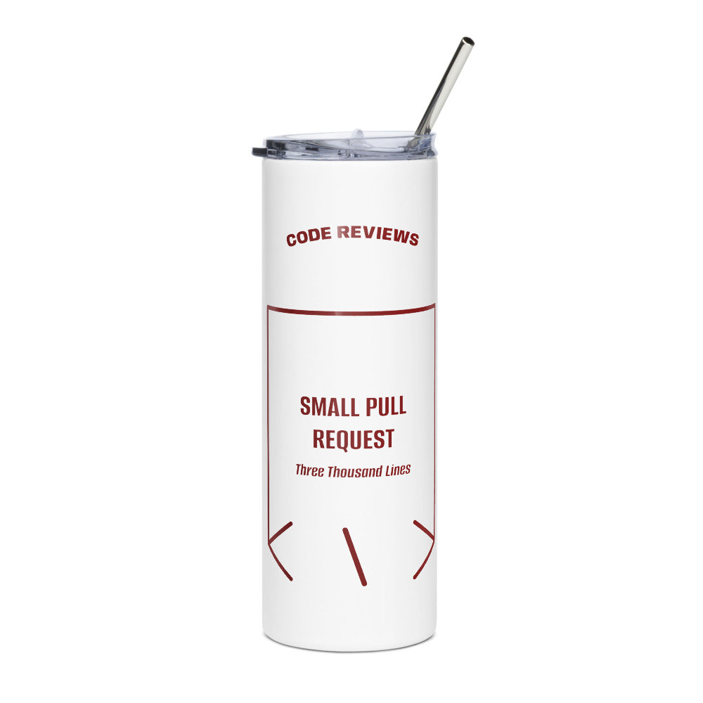 Small Pull Request — White Maroon back mockup (20 oz)