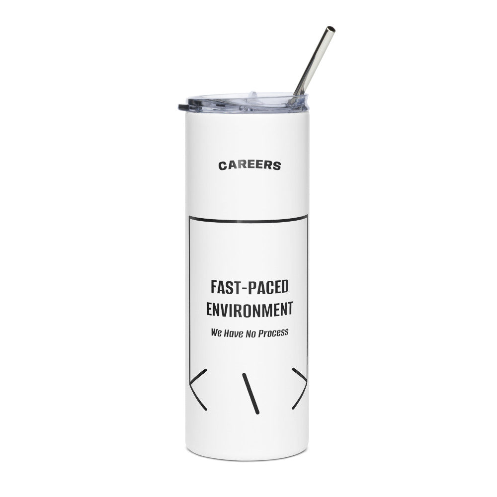 Fast-Paced Environment — White Black back mockup (20 oz)