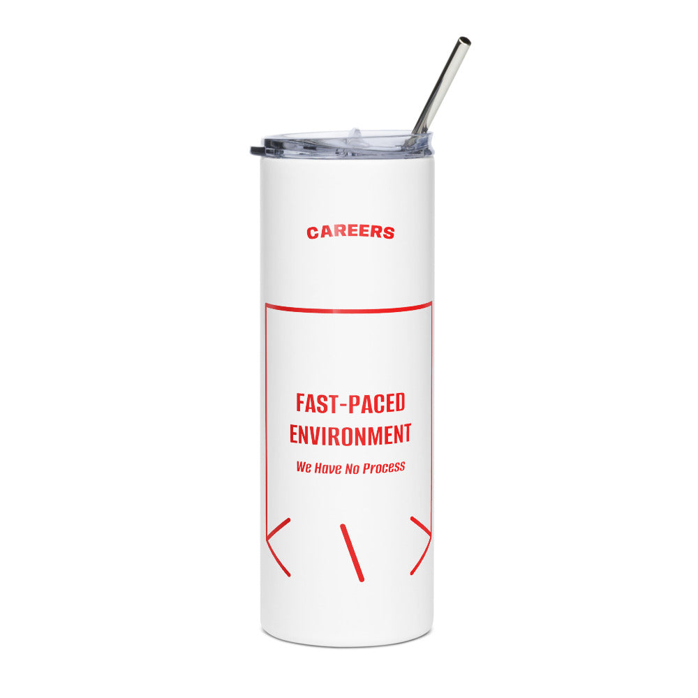 Fast-Paced Environment — White Red back mockup (20 oz)
