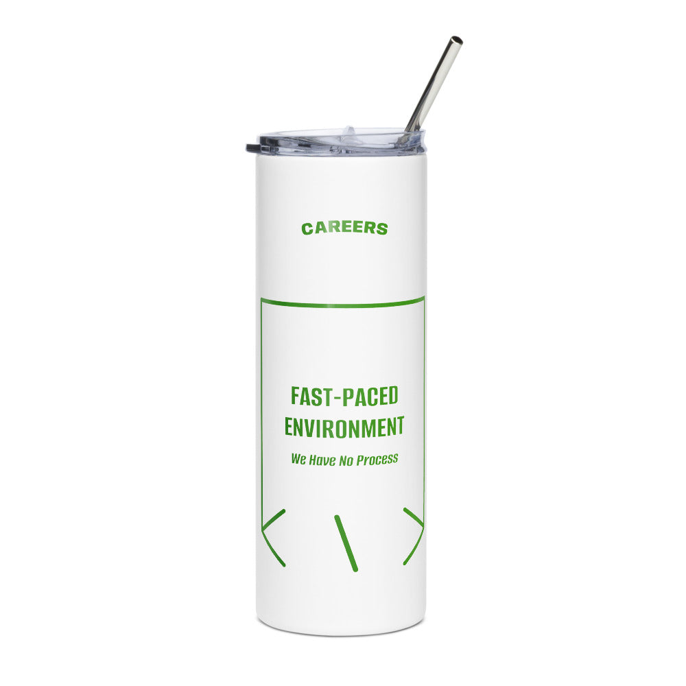 Fast-Paced Environment — White Green back mockup (20 oz)