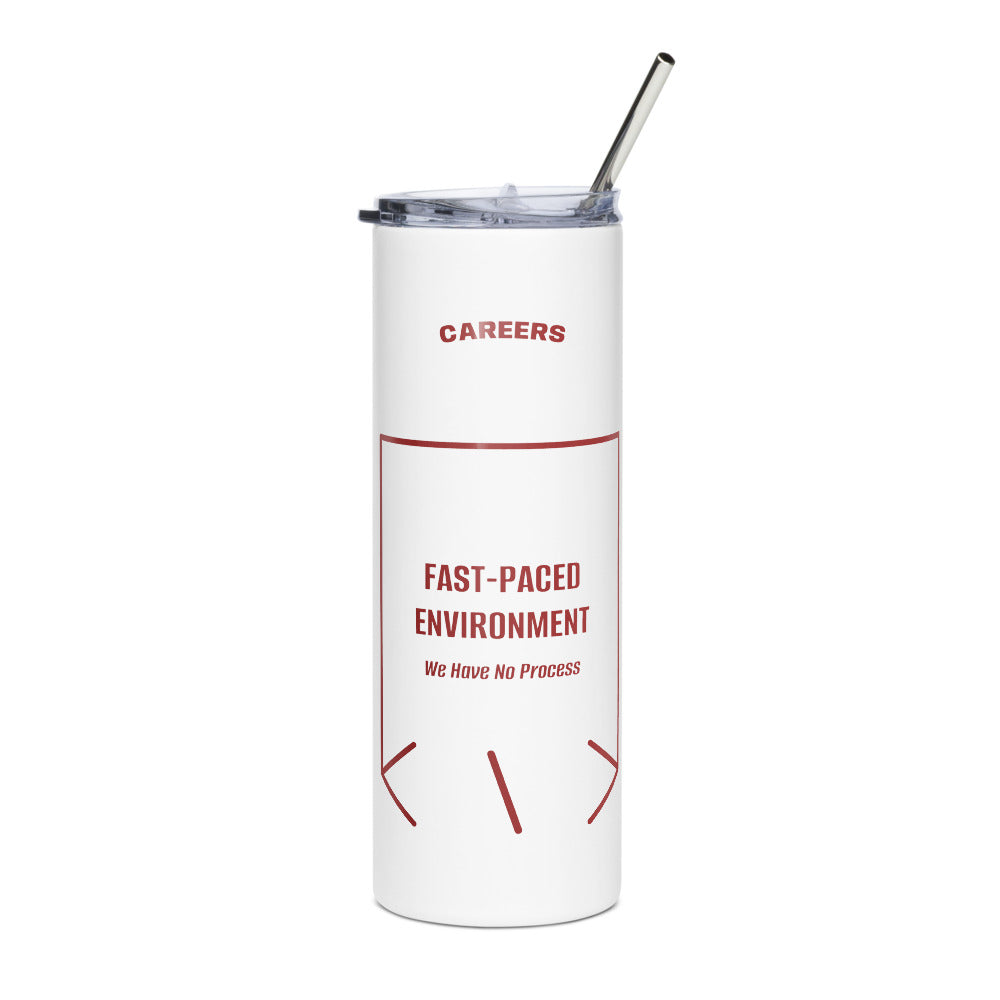 Fast-Paced Environment — White Brown back mockup (20 oz)