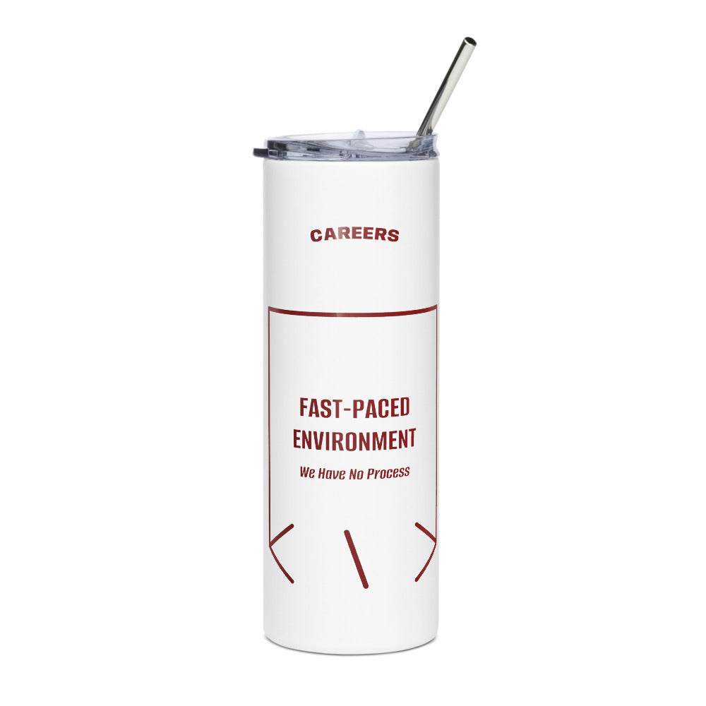 Fast-Paced Environment — White Maroon back mockup (20 oz)