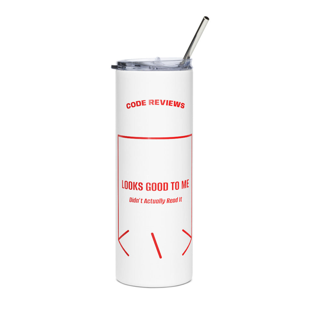 Looks Good To Me — White Red back mockup (20 oz)