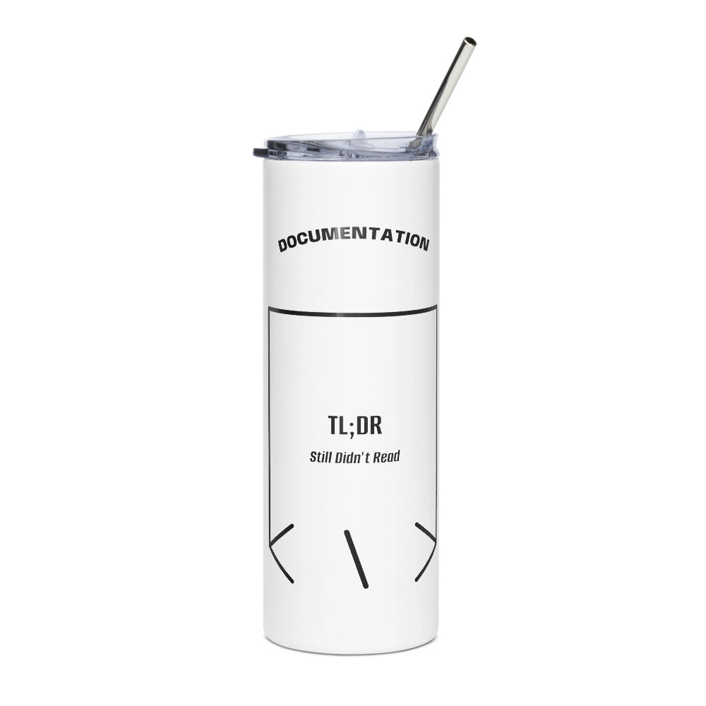 TL;DR — White Black back mockup (20 oz)