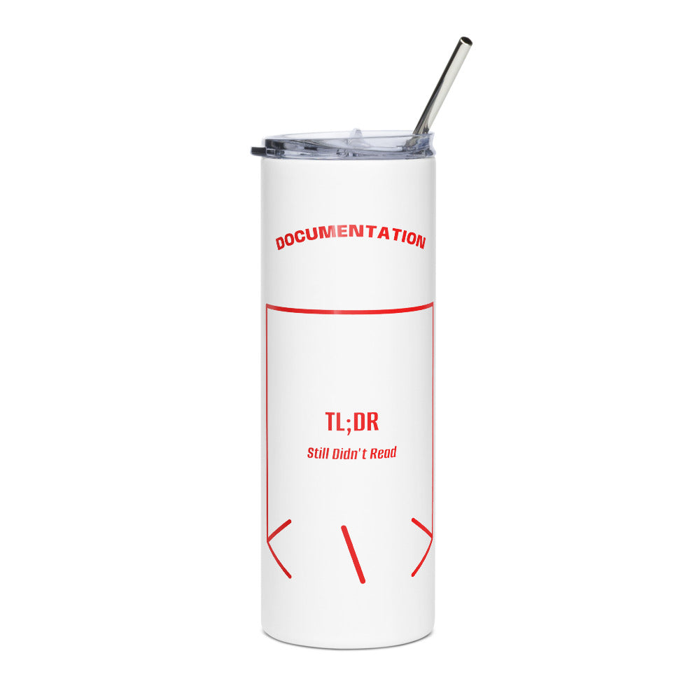 TL;DR — White Red back mockup (20 oz)