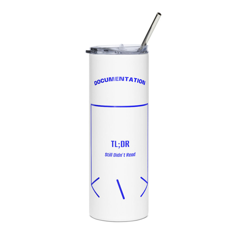 TL;DR — White Blue back mockup (20 oz)