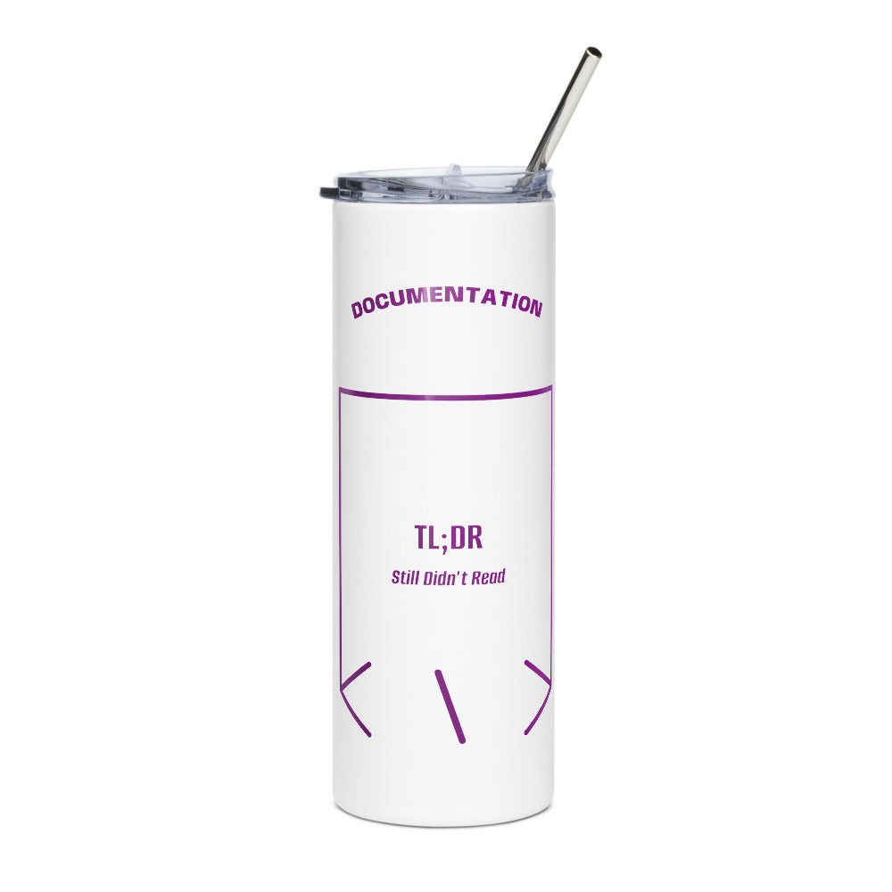 TL;DR — White Purple back mockup (20 oz)