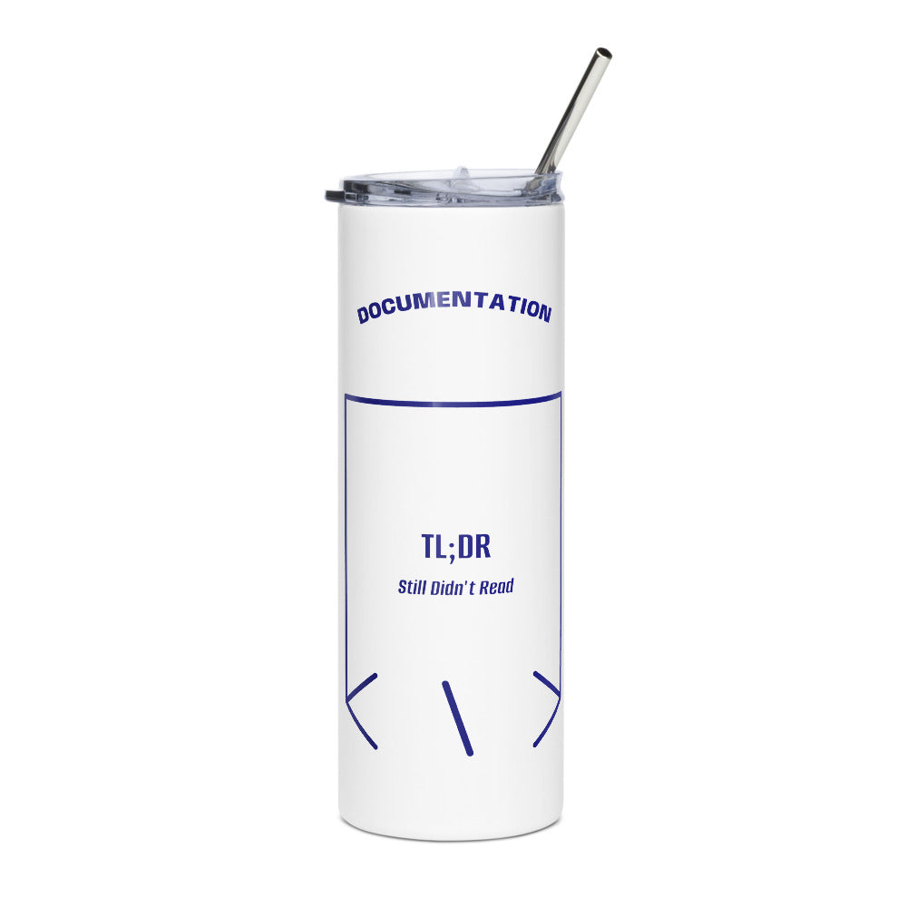 TL;DR — White Navy back mockup (20 oz)