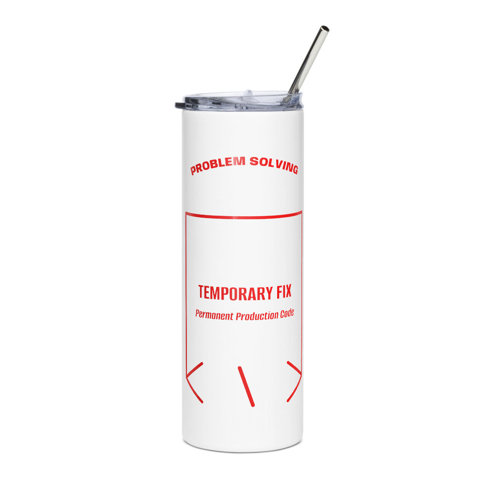 Temporary Fix — White Red back mockup (20 oz)