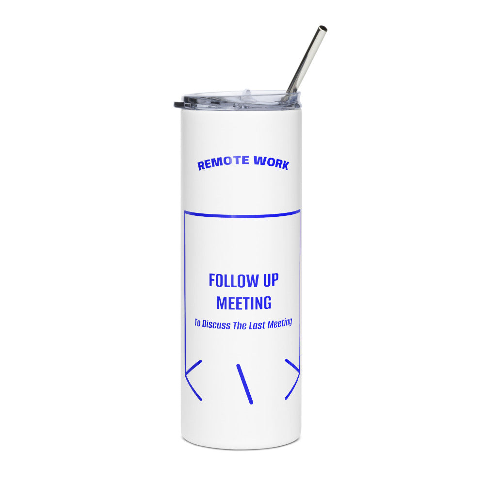 Follow Up Meeting — White Blue back mockup (20 oz)