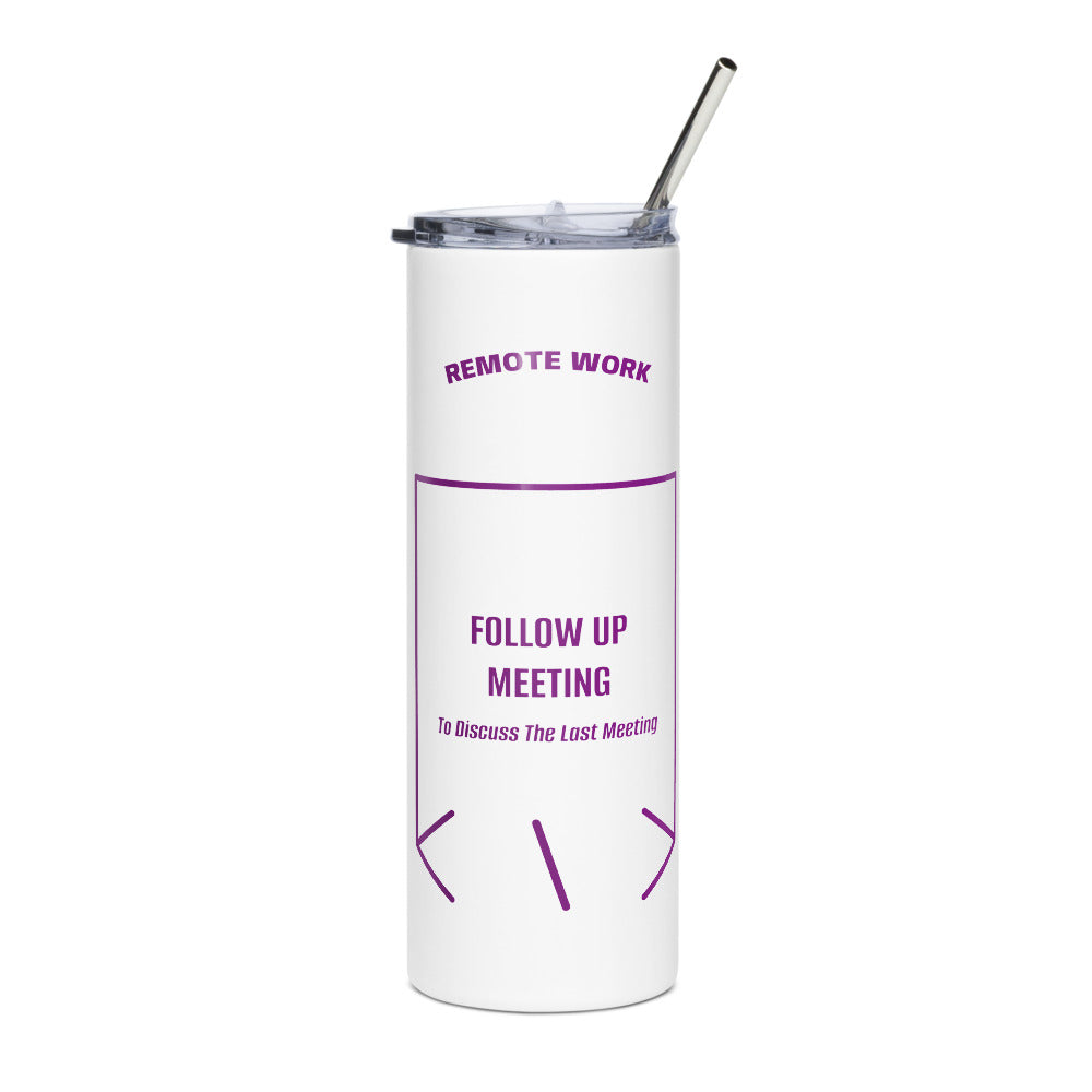 Follow Up Meeting — White Purple back mockup (20 oz)