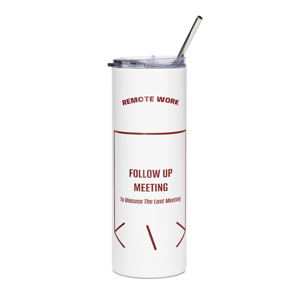 Follow Up Meeting — White Maroon back mockup (20 oz)