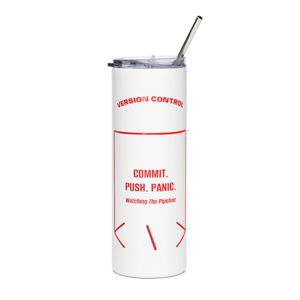 Commit. Push. Panic. — secondary back mockup