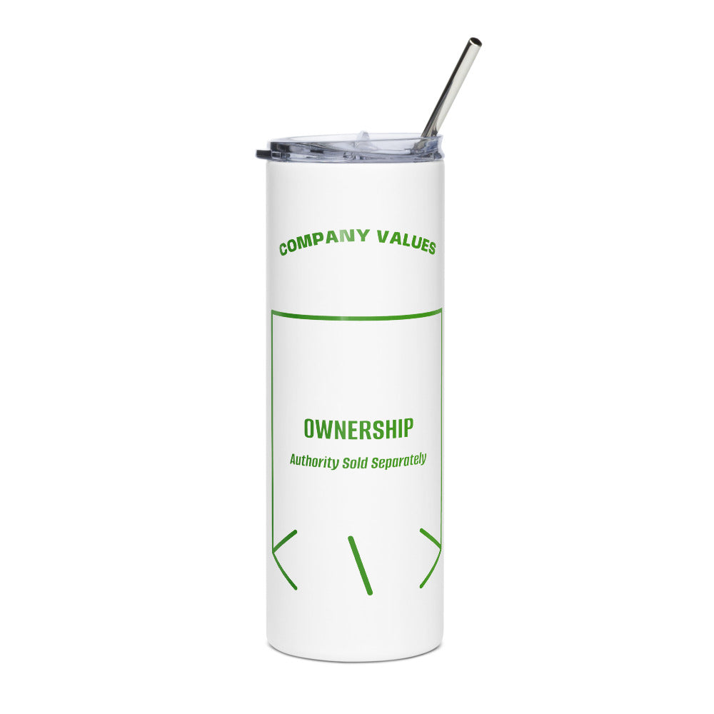 Ownership — White Green back mockup (20 oz)