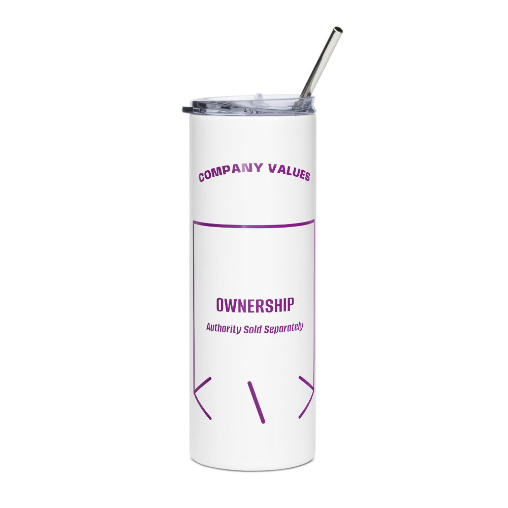 Ownership — White Purple back mockup (20 oz)