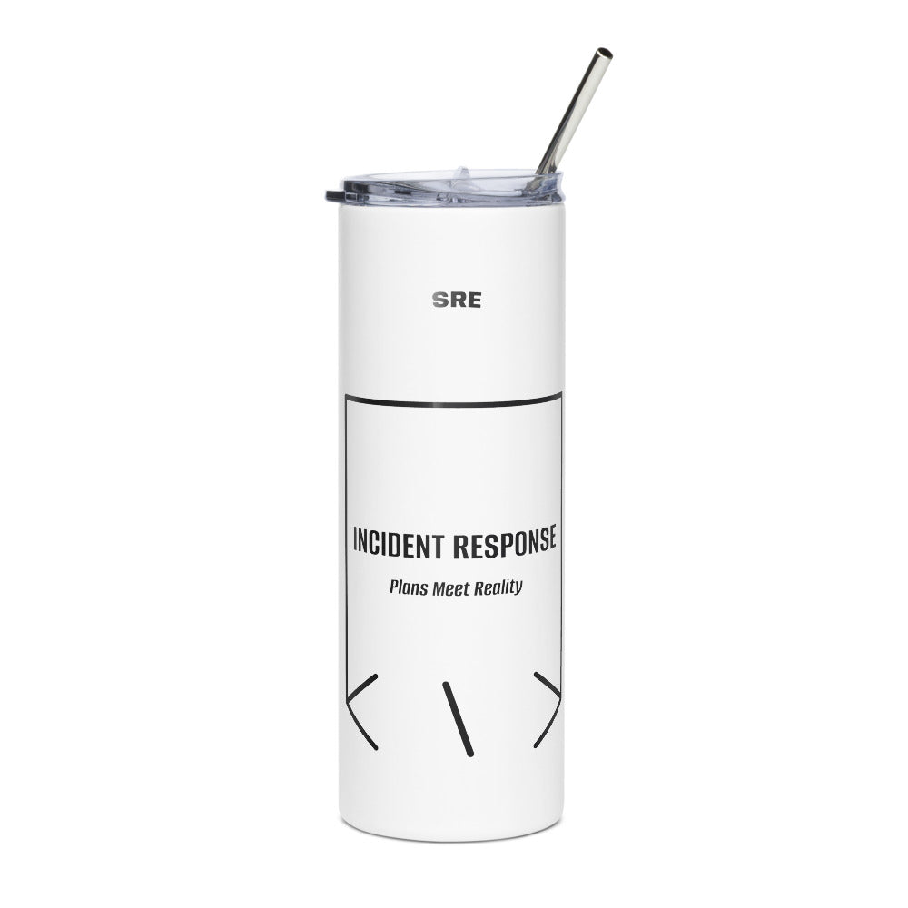 Incident Response — White Black back mockup (20 oz)
