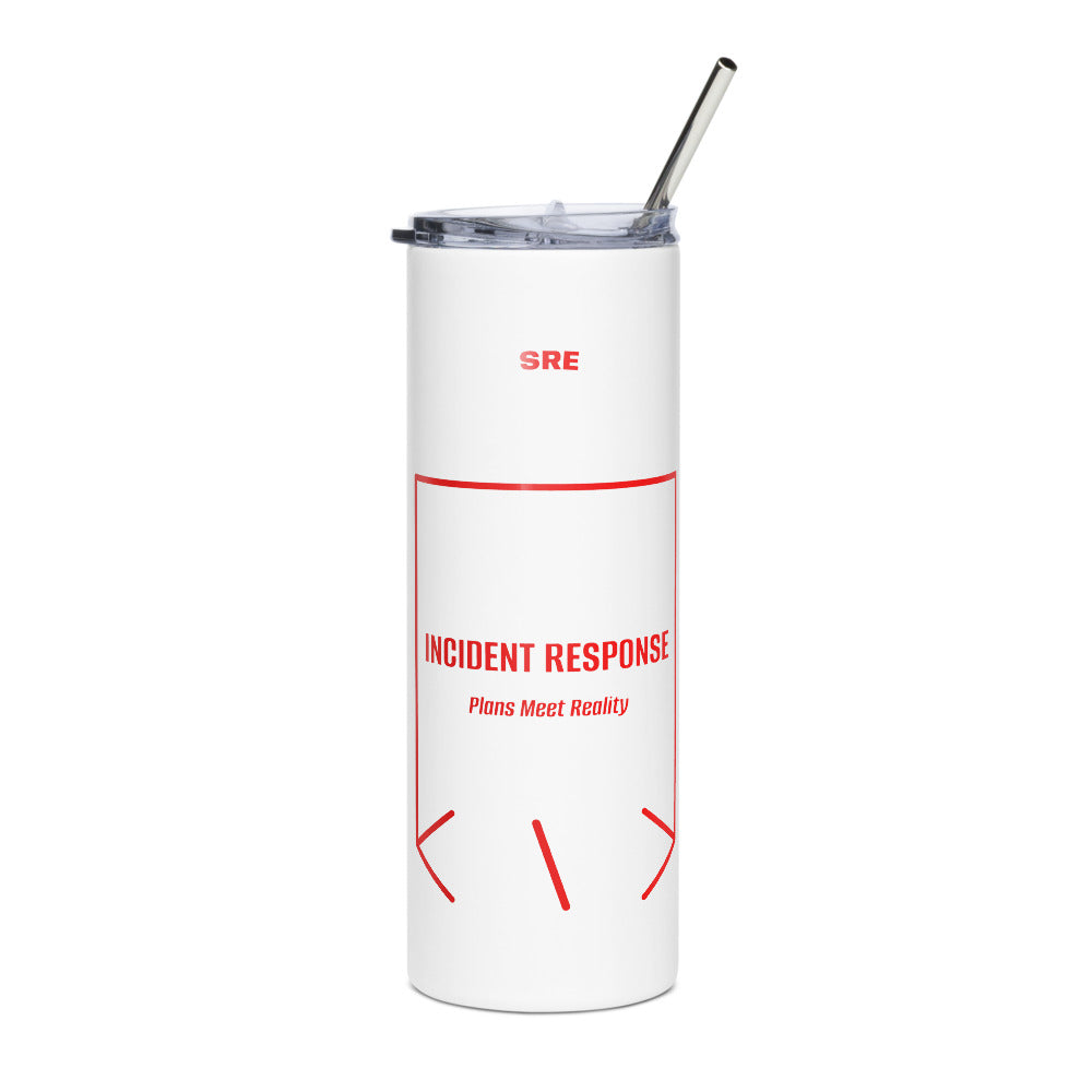 Incident Response — White Red back mockup (20 oz)