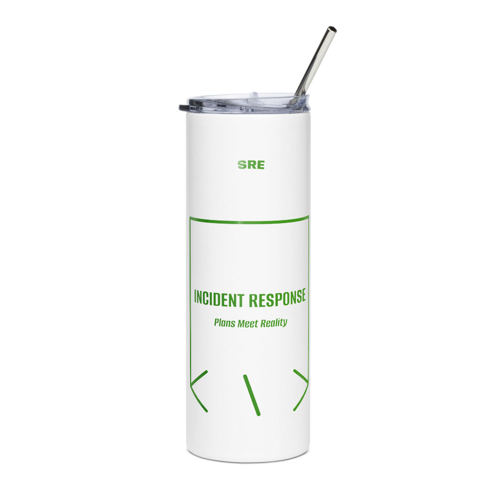 Incident Response — White Green back mockup (20 oz)