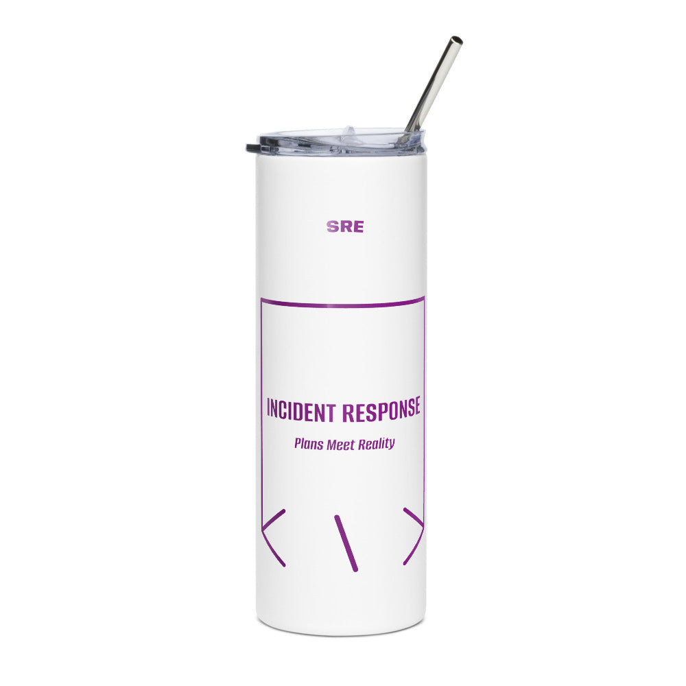 Incident Response — White Purple back mockup (20 oz)