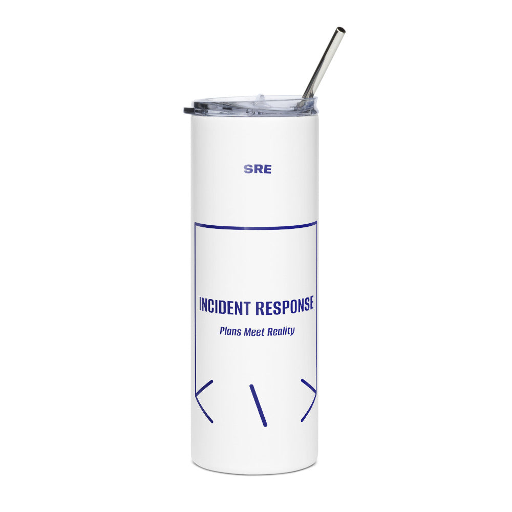 Incident Response — White Navy back mockup (20 oz)