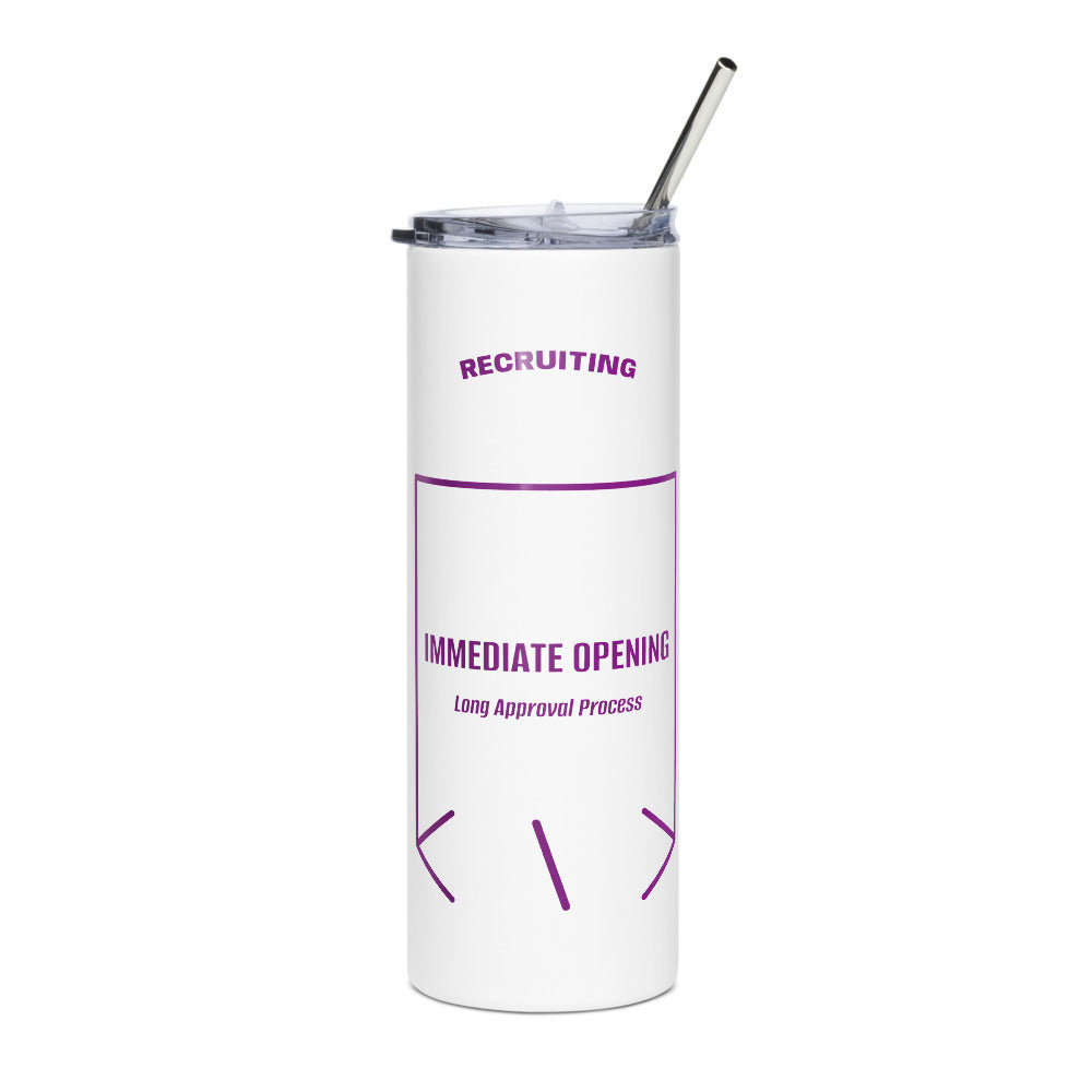 Immediate Opening — White Purple back mockup (20 oz)