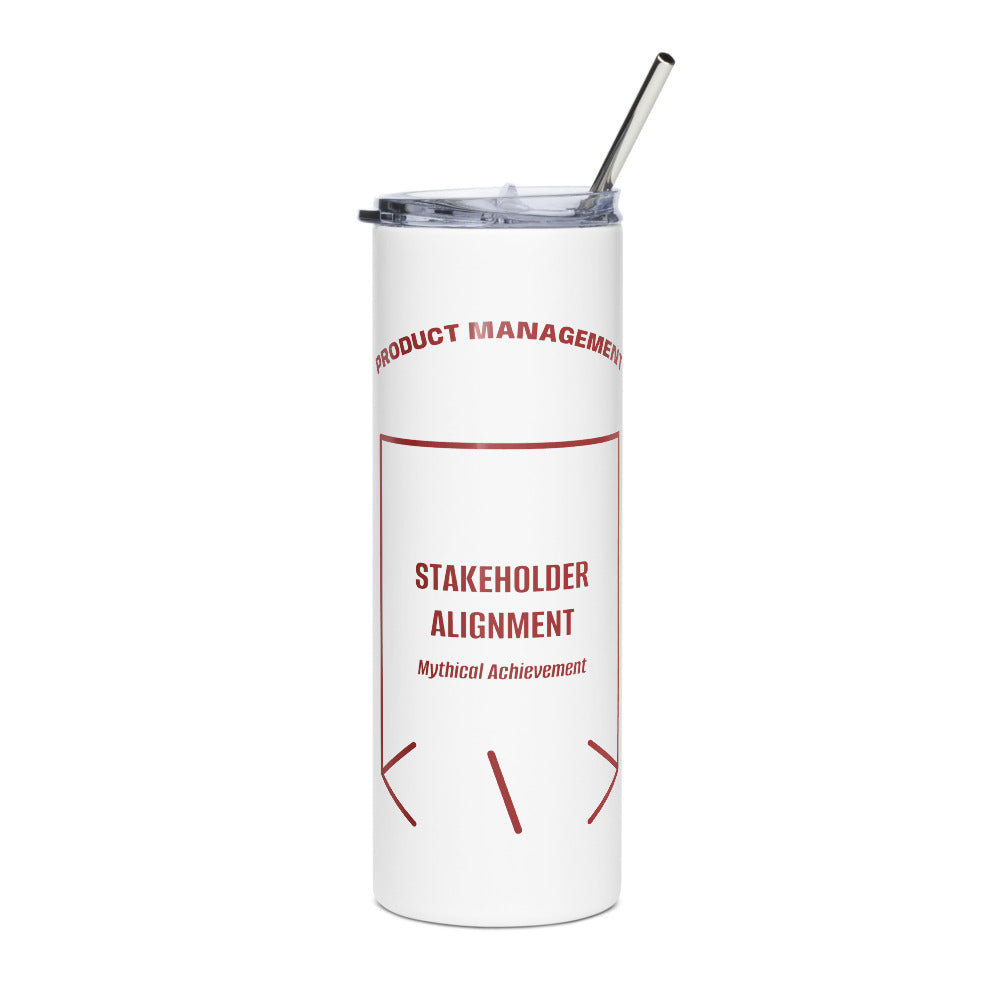 Stakeholder Alignment — White Brown back mockup (20 oz)
