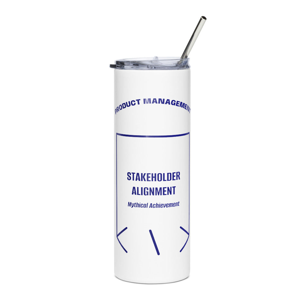 Stakeholder Alignment — White Navy back mockup (20 oz)