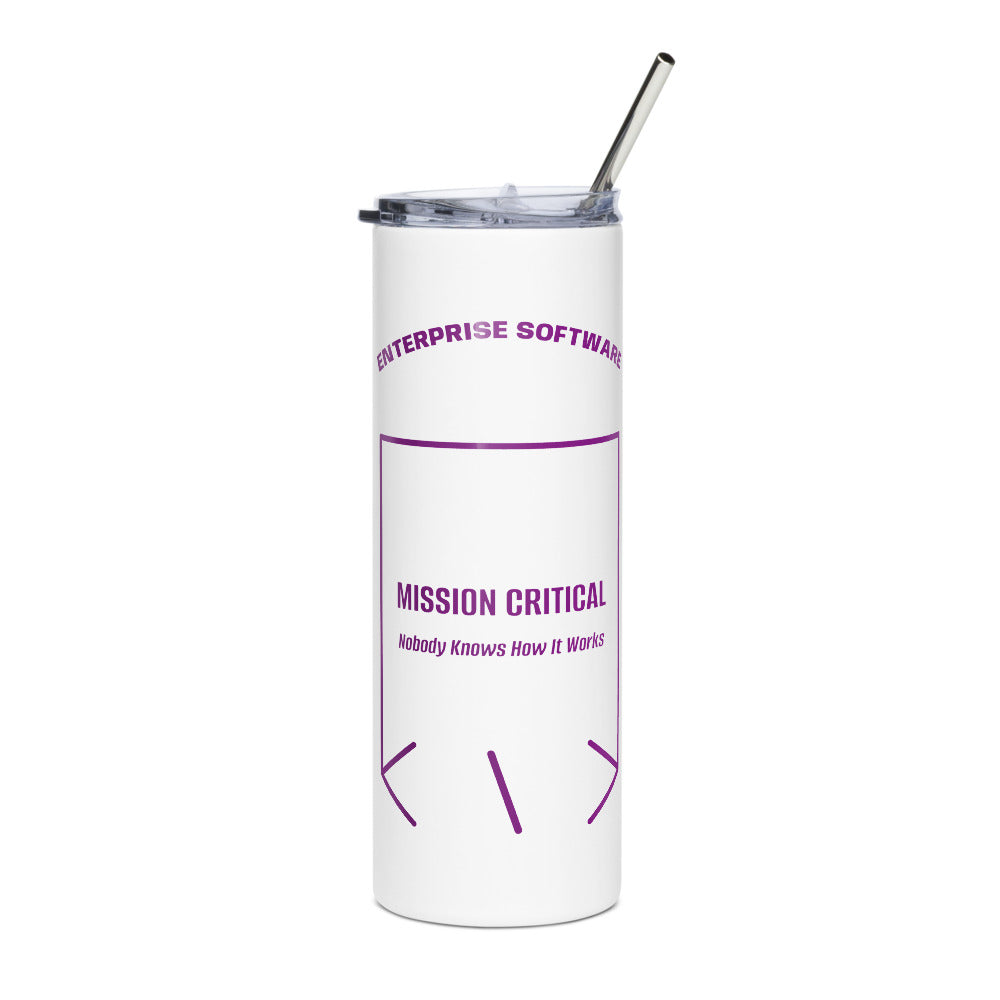 Mission Critical — White Purple back mockup (20 oz)