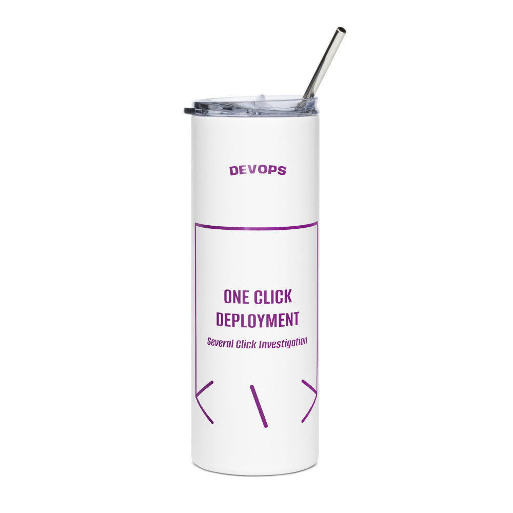 One Click Deployment — White Purple back mockup (20 oz)