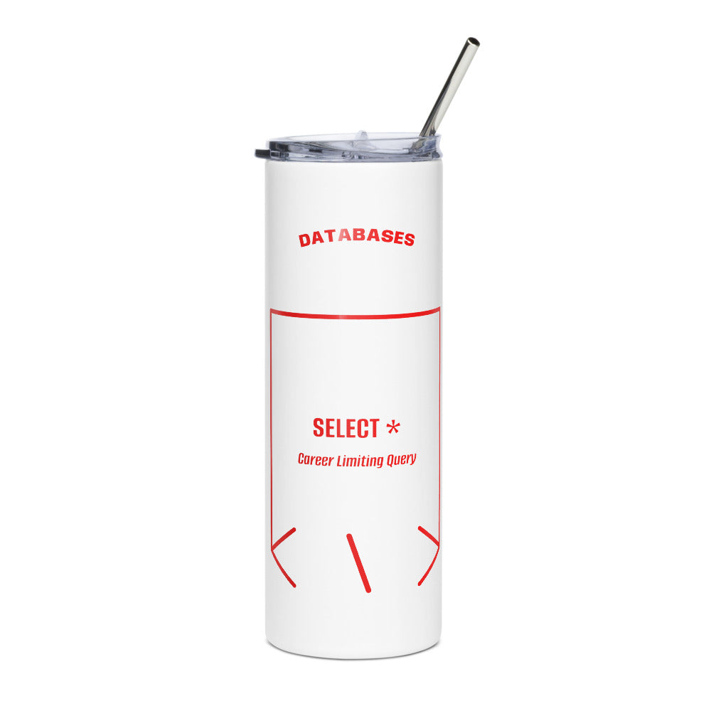 SELECT * — White Red back mockup (20 oz)