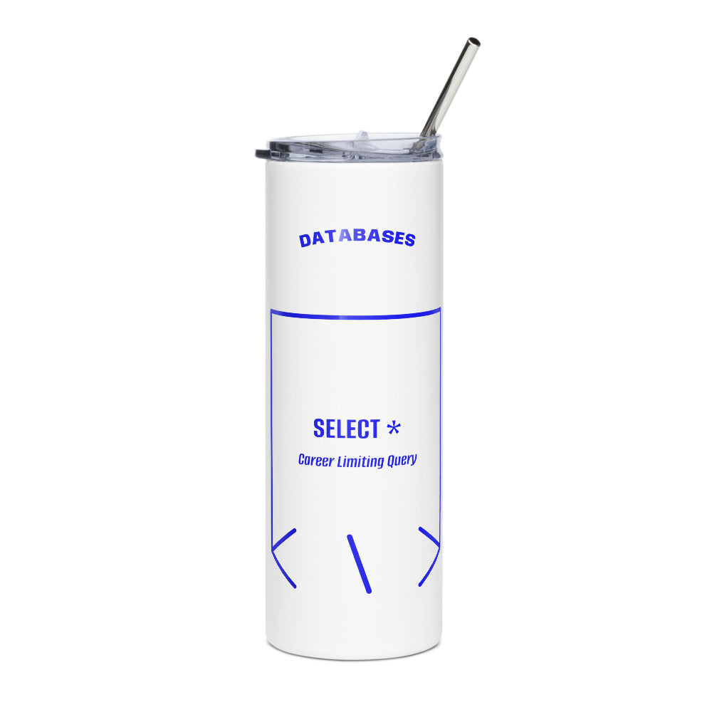 SELECT * — White Blue back mockup (20 oz)