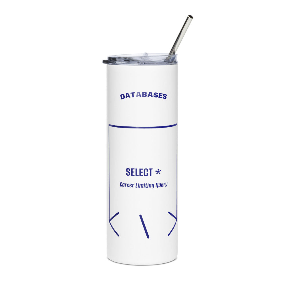 SELECT * — White Navy back mockup (20 oz)