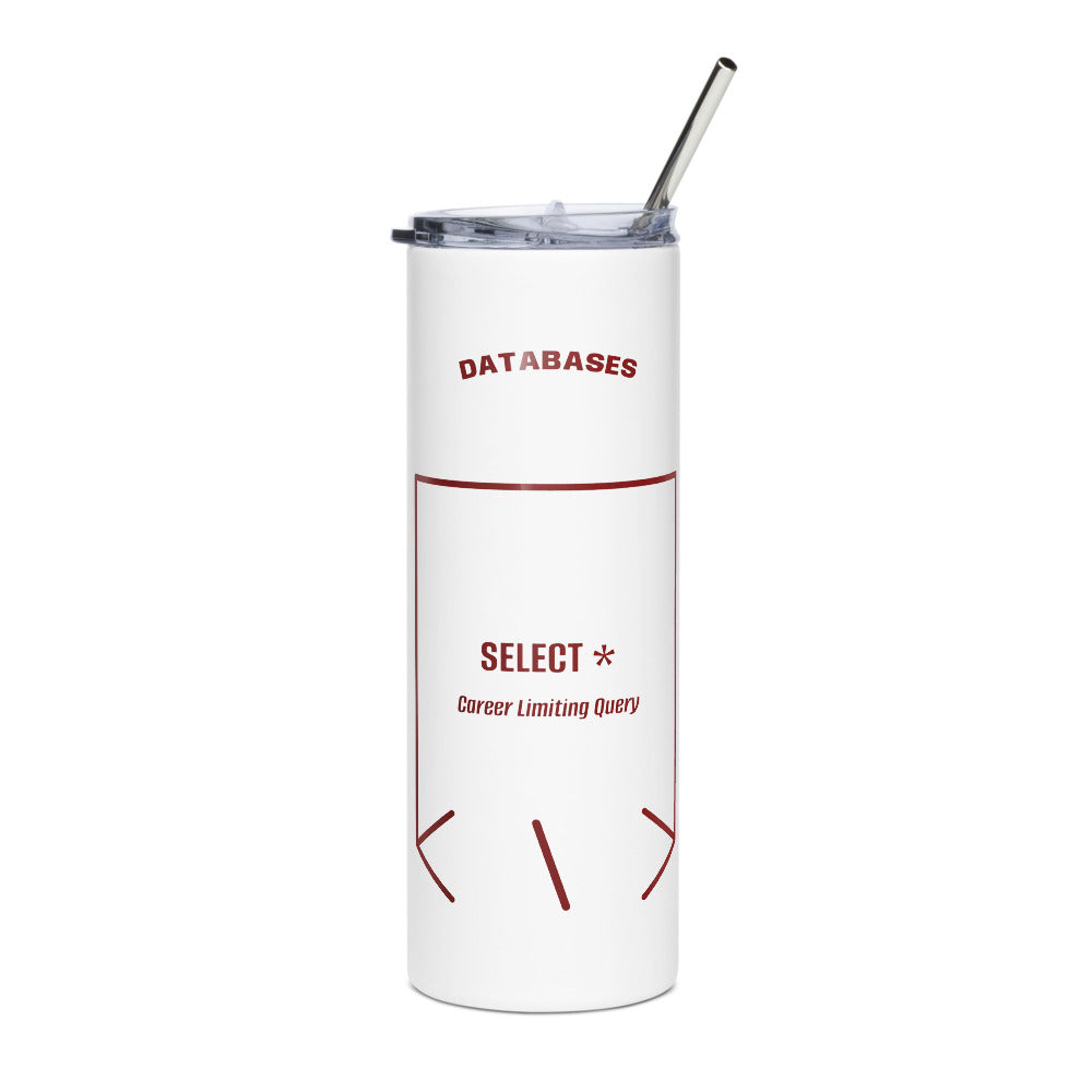 SELECT * — White Maroon back mockup (20 oz)