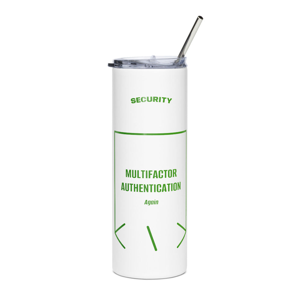 Multifactor Authentication — White Green back mockup (20 oz)