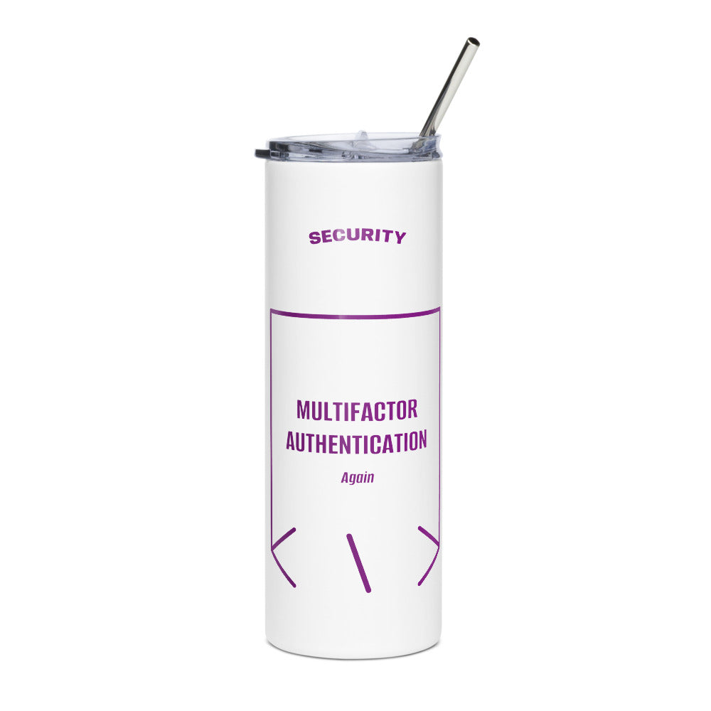 Multifactor Authentication — White Purple back mockup (20 oz)