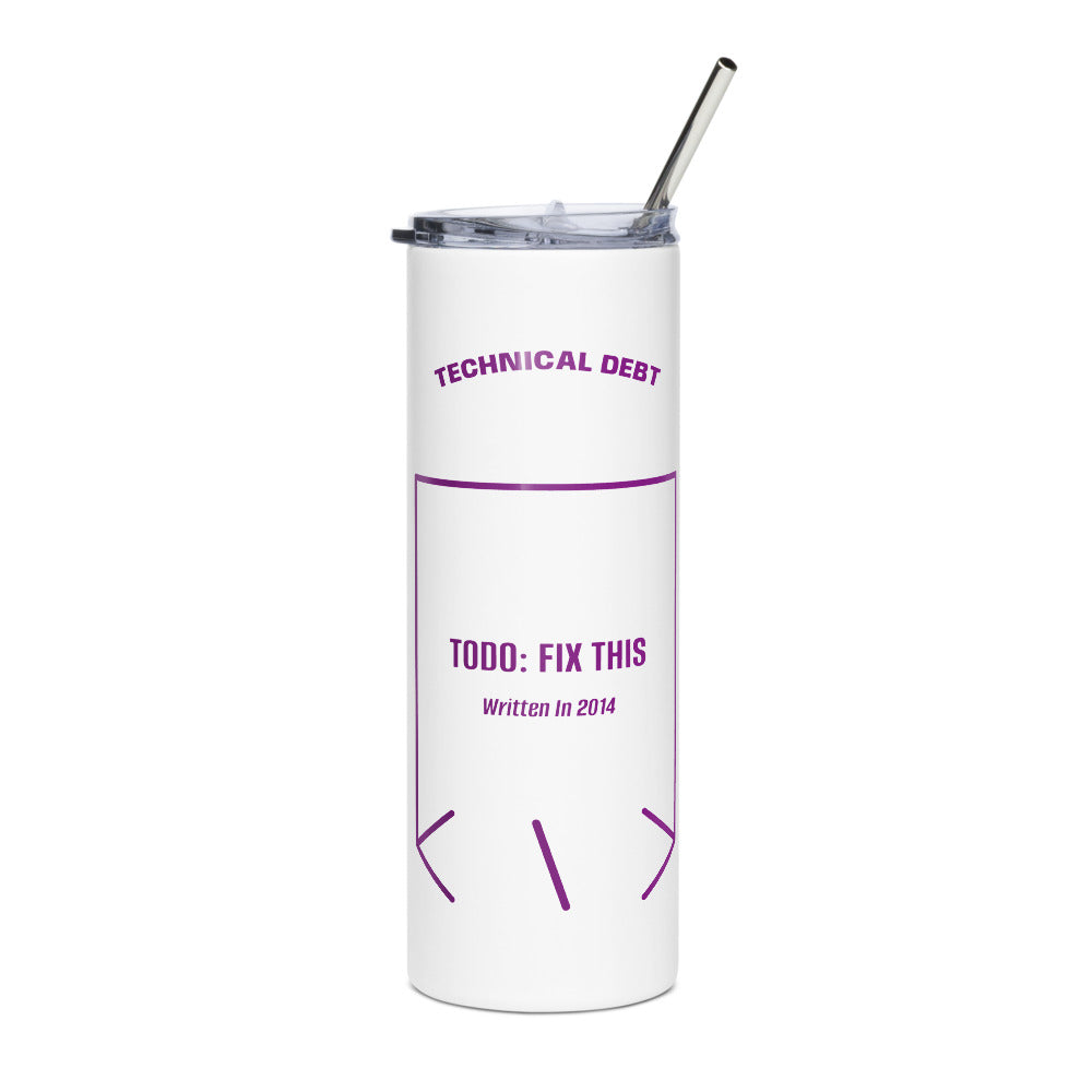 TODO: Fix This — White Purple back mockup (20 oz)